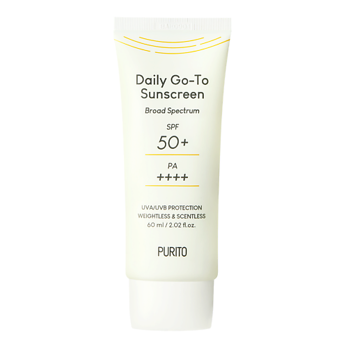 PURITO Cолнцезащитный крем для лица SPF 50+/PA++++ Daily Go-To Sunscreen 60 #1