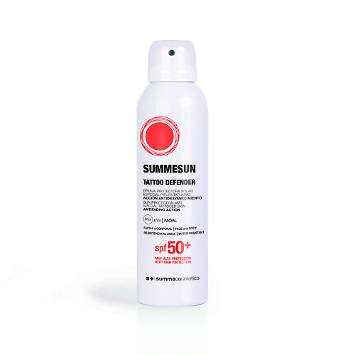 S+ SUMMECOSMETICS Солнцезащитный спрей для татуированной кожи лица и тела SPF50+ TATTOED SKIN 200 #1