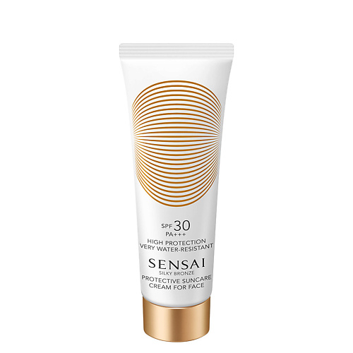 SENSAI Водостойкий солцезащитный крем для лица Silky Bronze Protective Cream SPF50 50 #1