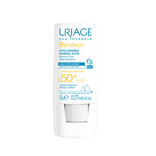 URIAGE Барьесан SPF 50+ минеральный стик для уязвимых зон #1