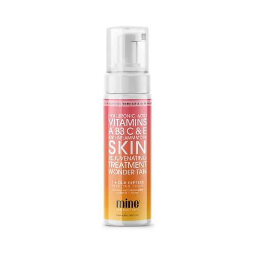 MINETAN Мультивитаминный мусс-автозагар  Wonder Tan Self Tan Foam 200 #1
