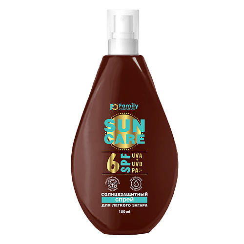 FAMILY COSMETICS Солнцезащитный спрей для легкого загара SPF 6 150 #1