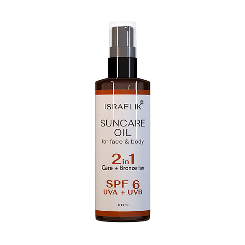 ISRAELIK Масло для загара Suncare Oil SPF 6 100 #1