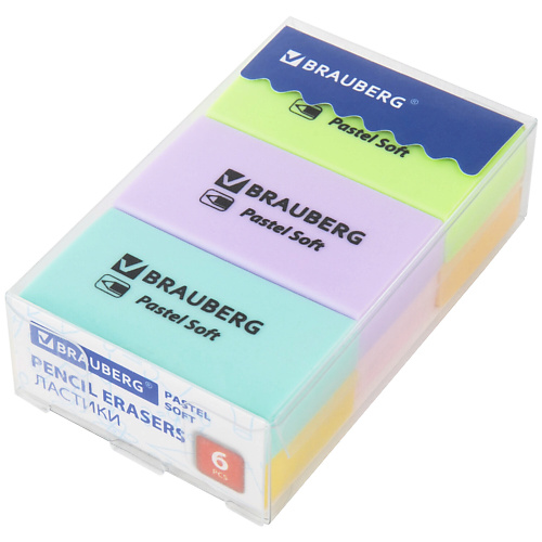 BRAUBERG Ластики PASTEL SOFT #1