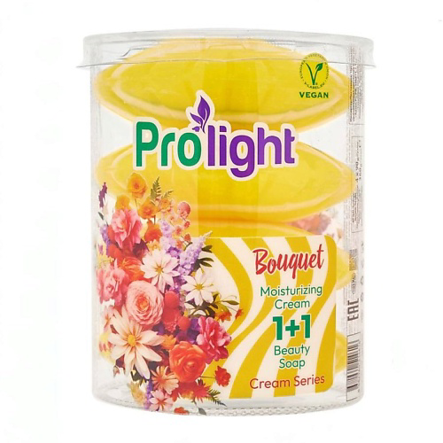 PROLIGHT Мыло туалетное с увлажняющим кремом Букет #1