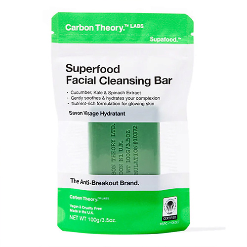 CARBON THEORY Мыло для лица Superfood Facial Cleansing Bar #1
