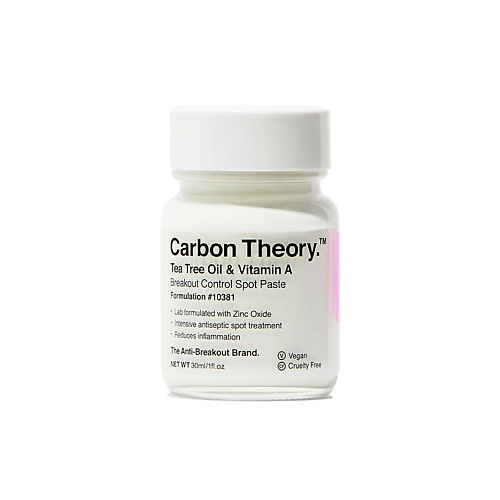 CARBON THEORY Паста точечного нанесения Tea Tree Oil & Vitamin A Breakout Control Spot Paste 30 #1