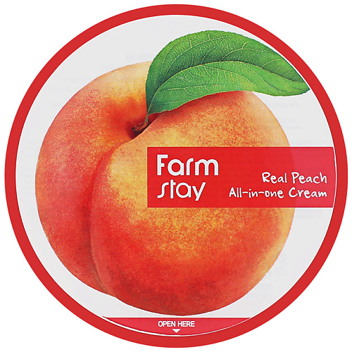 FARMSTAY Крем для лица и тела с экстрактом персика многофункциональный Real Peach All-In-One Cream 300 #1
