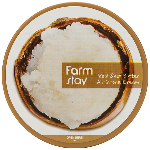 FARMSTAY Крем для лица и тела с маслом ши многофункциональный Real Shea Butter All-In-One Cream 300 #1