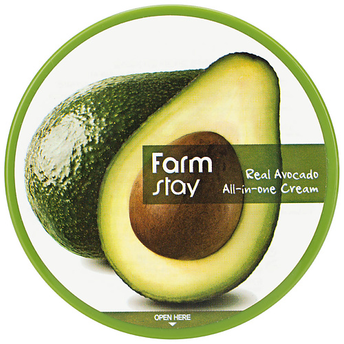 FARMSTAY Крем для лица и тела антивозрастной с экстрактом авокадо Real Avocado All-In-One Cream 300 #1