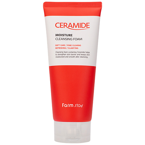 FARMSTAY Пенка для лица очищающая увлажняющая с керамидами Ceramide Moisture Cleansing Foam 180 #1