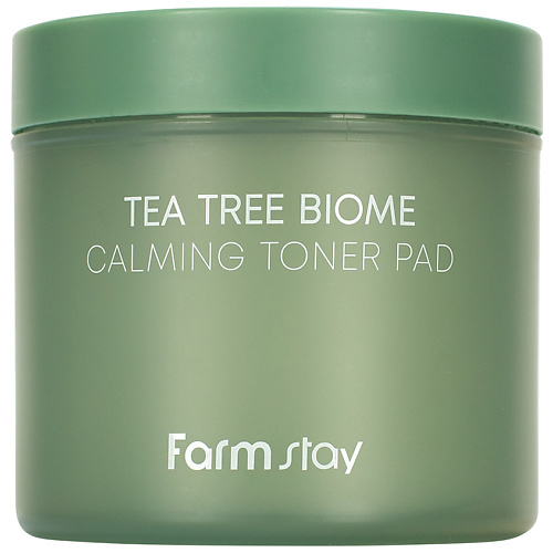 FARMSTAY Подушечки для лица успокаивающие с экстрактом чайного дерева Tea Tree Biome Calming Toner Pad #1