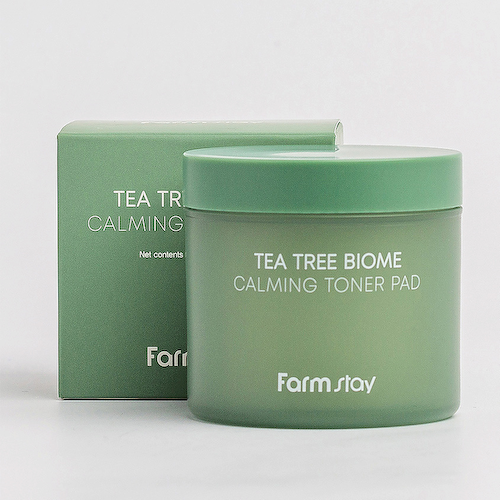 FARMSTAY Подушечки для лица успокаивающие с экстрактом чайного дерева Tea Tree Biome Calming Toner Pad #1