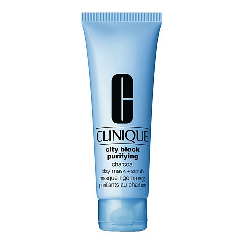 CLINIQUE Маска-скраб для глубокого очищения кожи, City Block Purifying Charcoal Clay Mask + Scrub 100 #1