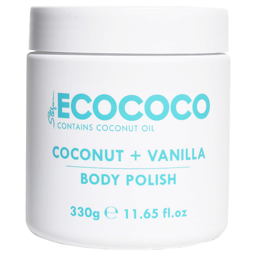 ECOCOCO Скраб для тела отшелушивающий и питательный Кокос и Ваниль Coconut + Vanilla Body Polish 300 #1