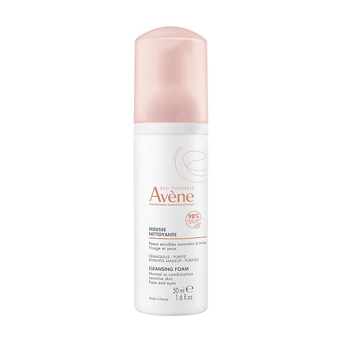 AVENE Очищающая пенка для снятия макияжа Mousse Nettoyante Cleansing Foam 50 #1
