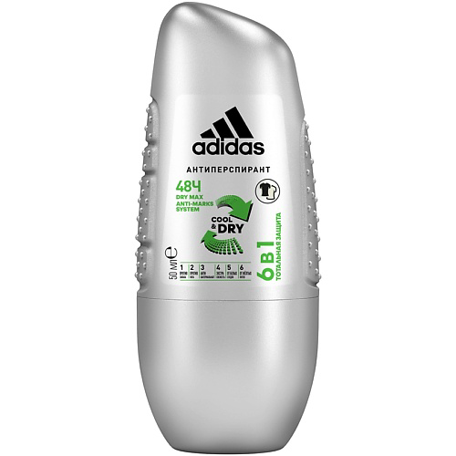 ADIDAS Роликовый дезодорант-антиперспирант для мужчин Cool&Care 6 In 1 50 #1