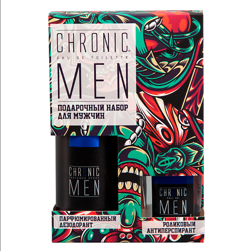 CHRONIC MEN Набор подарочный Gentle: Дезодорант спрей + Антиперспирант роликовый #1