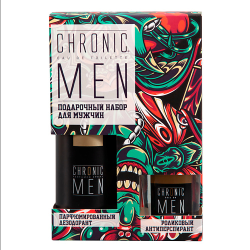 CHRONIC MEN Набор подарочный Honest: Дезодорант спрей + Антиперспирант роликовый #1