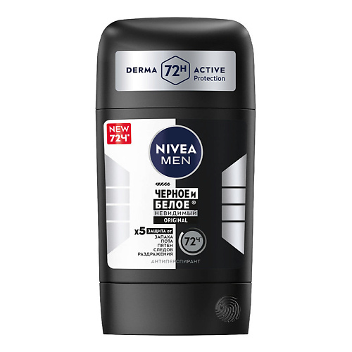 NIVEA Дезодорант-Антиперспирант стик "Черное и Белое Original" Men 50 #1