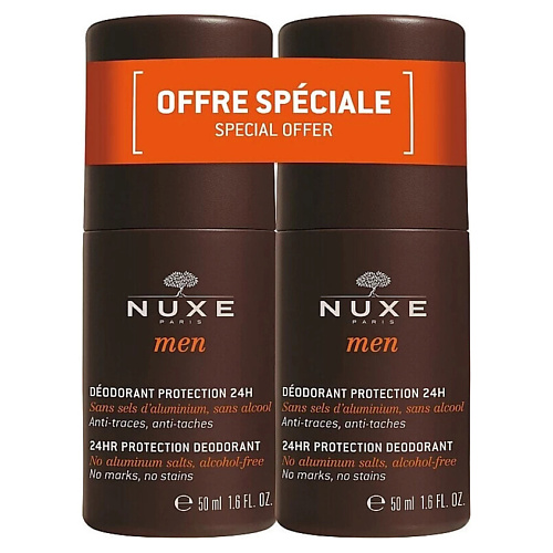 NUXE Набор роликовых дезодорантов для мужчин Men 24HR Protection Deodorant 100 #1