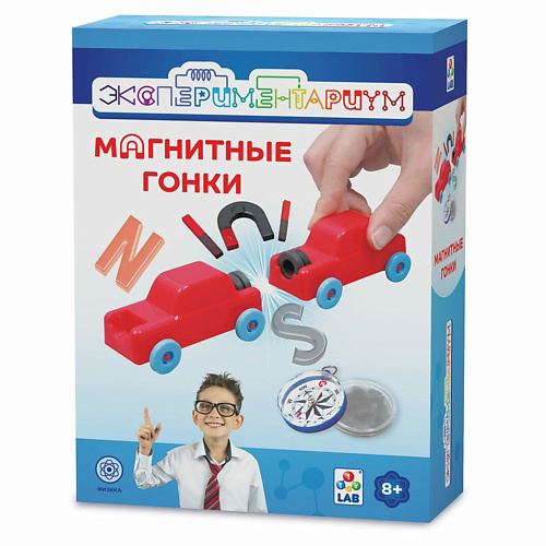 1TOY Набор для опытов Экспериментариум Магнитные гонки #1