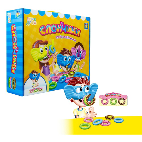 1TOY Настольная игра Слончики #1