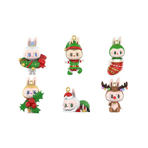 POP MART Игрушка LABUBU Christmas Series, рандомный товар, 1шт, 9см #1