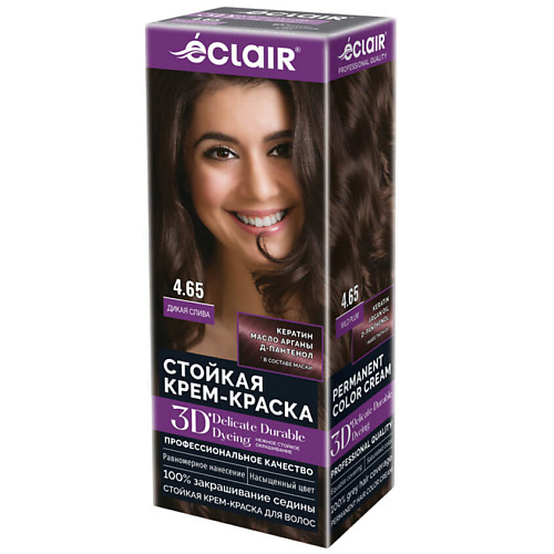 ECLAIR Стойкая крем краска для волос 3D #1