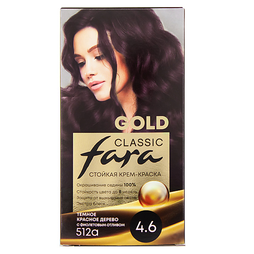 FARA Стойкая крем краска для волос Fara Classic Gold #1
