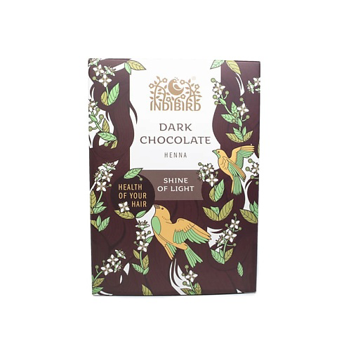 INDIBIRD Набор Хна темный шоколад + Шапочка + Перчатки Dark Chocolate Henna #1