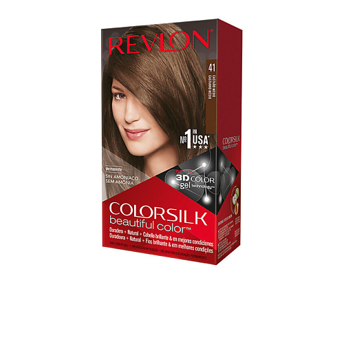 REVLON Стойкая безаммиачная краска ColorSilk 60 #1