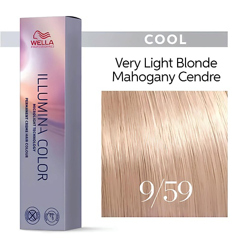 WELLA PROFESSIONALS Профессиональная стойкая крем-краска для волос Illumina #1