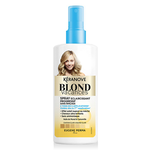 KERANOVE Спрей для волос тонирующий Blond Vacances Spray #1
