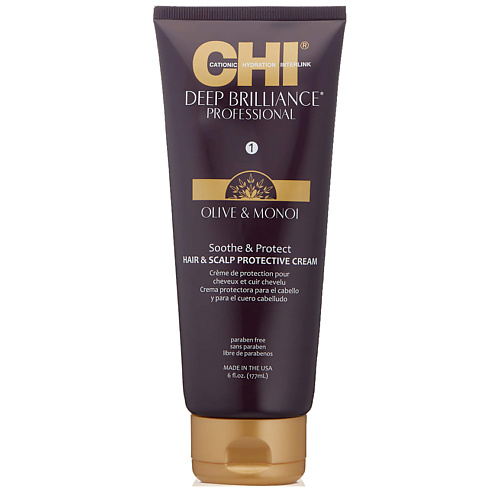 CHI Крем для волос и кожи головы защитный Deep Brilliance Hair and Scalp Protective Cream 177 #1