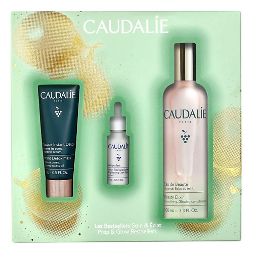 CAUDALIE 2024 Набор с водой для красоты лица Prep and Glow Bestsellers #1