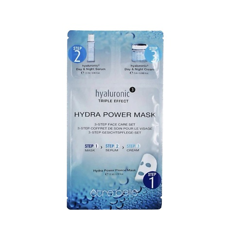 ETRE BELLE Маска для лица Hyaluronic ³ 3-Step Fleece Mask #1