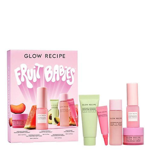 GLOW RECIPE Набор для путешествий Fruit Babies Routine #1