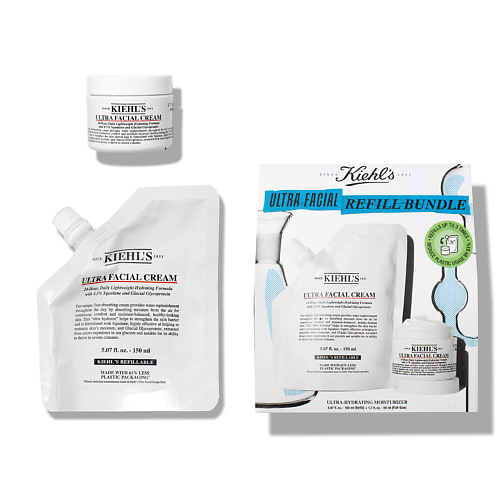 KIEHL'S Набор  Ultra Facial Refill Bundle: Крем + Сменный блок #1