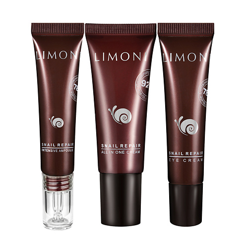 LIMONI Увлажняющий набор для лица Snail Repair Care Set #1