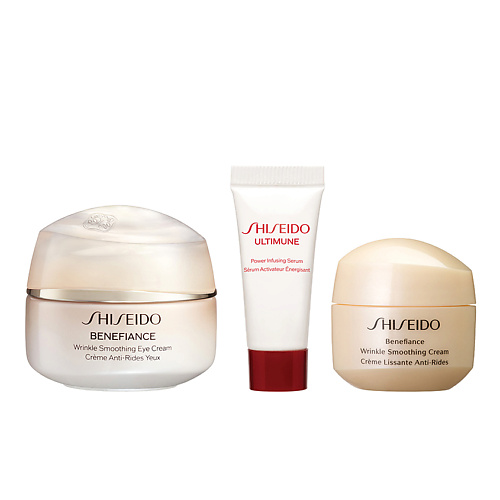 SHISEIDO Набор c кремом для кожи вокруг глаз, разглаживающим морщины Anti - Wrinkle Ritual For eyes #1