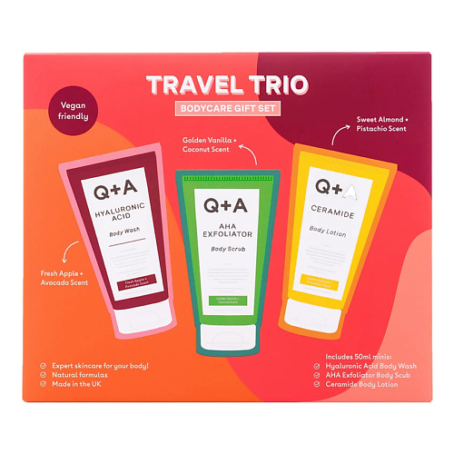 Q+A Набор миниатюр для ухода за телом Bodycare Travel Set Trio #1