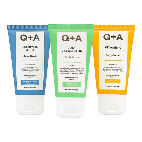 Q+A Подарочный набор для ухода за телом Body Care Heroes #1