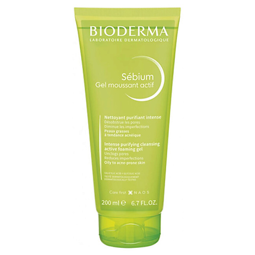 BIODERMA Гель Актив для умывания жирной и проблемной кожи лица Sebium 200 #1