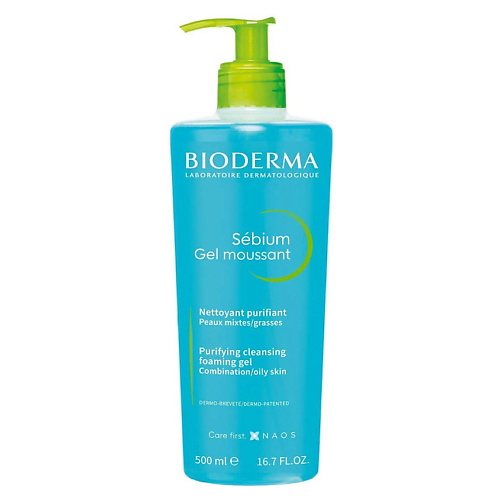 BIODERMA Гель для умывания жирной и проблемной кожи лица Sebium 500 #1