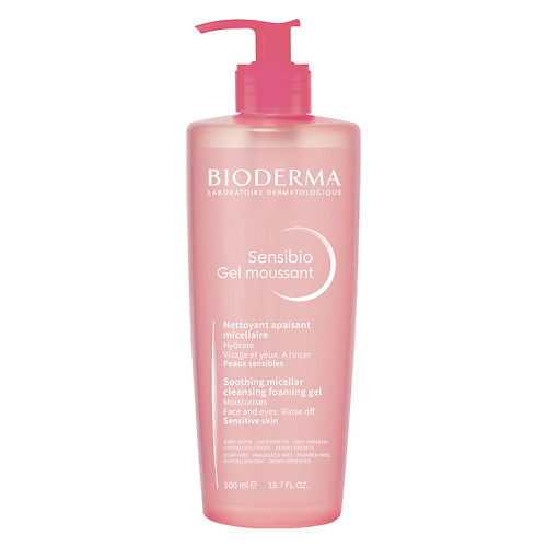 BIODERMA Очищающий гель для умывания для нормальной и чувствительной кожи лица Sensibio 500 #1