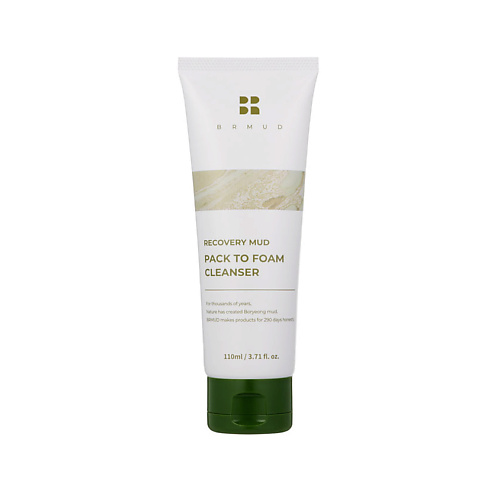 BRMUD Средство для лица очищающее восстанавливающее Recovery Mud Pack To Foam Cleanser 110 #1