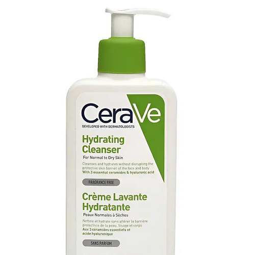 CERAVE Увлажняющий крем-гель для умывания нормальной и сухой кожи лица Hydrating Cleanser 236 #1