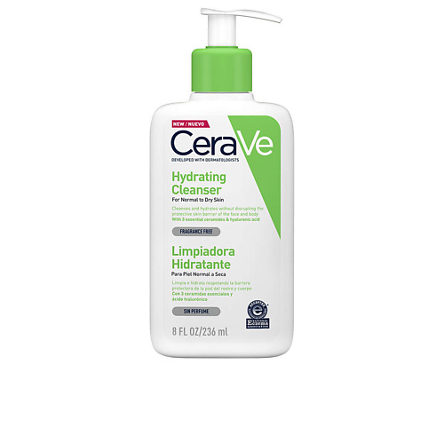 CERAVE Увлажняющий очищающий крем-гель с церамидами для нормальной и сухой кожи лица и тела 236 #1