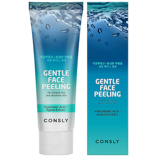 CONSLY Гель для деликатного очищения отшелушивающий Gentle Face Peeling With Hyaluronic Acid And Agave 120 #1